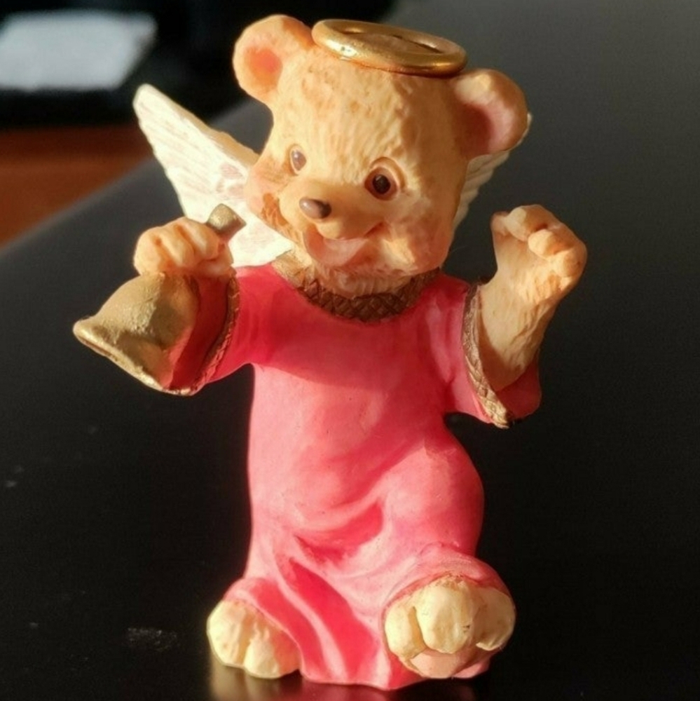 Angel Teddy Bear in Pink Outfit